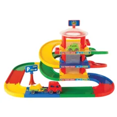 Play Tracks: Garage a 3 piani con 2 macchinine - Wader immagine 2