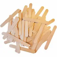 PlayBox: Bastoncini decorativi in legno con angoli arrotondati 150x18mm confezione da 100 pezzi