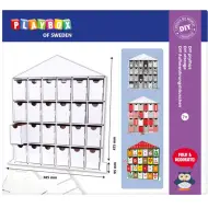 PlayBox: Calendario dellAvvento fai-da-te con 24 scomparti 44,5x39x9,5 cm