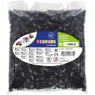 PlayBox: Confezione da 1000 perline stirabili XL MAXI da 9 mm di colore nero