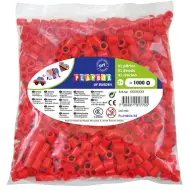 PlayBox: Confezione da 1000 perline termoadesive XL MAXI da 9 mm di colore rosso