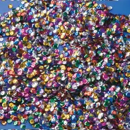 PlayBox: Confezione di paillettes colorate diametro 6mm 100g