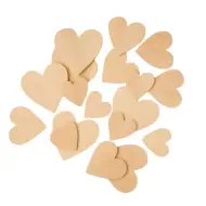 PlayBox: Cuoricini in legno di varie dimensioni 100 pezzi