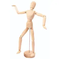 PlayBox: Figura dartista in legno su supporto 30cm