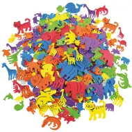 PlayBox: Figure decorative di animali in schiuma colorata di diverse dimensioni, confezione da 500 pezzi