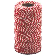 PlayBox: Filato di cotone rosso-bianco 100 m