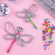 PlayBox: Fili di ciniglia color argento 100 pezzi 6mm immagine 2