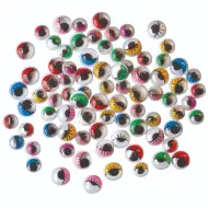 PlayBox: Occhi mobili colorati con ciglia in tre diverse dimensioni, set da 140 pezzi