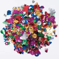 PlayBox: Paillettes colorate in diversi colori, dimensioni e forme, confezione da 100g