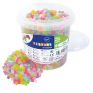 PlayBox: Perline MIDI da 5mm stirabili, 5000 pezzi in mix trasparente in secchio