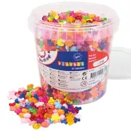 PlayBox: Perline colorate in plastica infilabili 8-13 mm 2100 pezzi