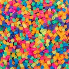 PlayBox: Perline da stirare MIDI neon da 5 mm in secchio, confezione da 5.000 pezzi immagine 2