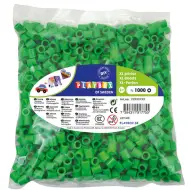 PlayBox: Perline da stirare XL MAXI da 9 mm, confezione da 1000 pezzi, colore verde