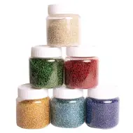 PlayBox: Perline di vetro in diverse varianti di colore set da 1,2 kg