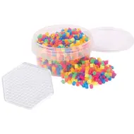 PlayBox: Perline neon MIDI da 5 mm stirabili, confezione da 1000 pezzi con base esagonale