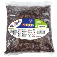 PlayBox: Perline stirabili XL MAXI da 9mm, confezione da 1000 pezzi, colore marrone