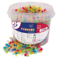 PlayBox: Piccole perline trasparenti infilabili da 5000 pezzi