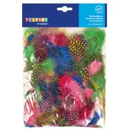 PlayBox: Piume decorative di gallina colorate confezione da 100 pezzi