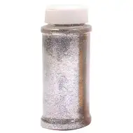 PlayBox: Polvere di glitter argento in barattolo da 80 grammi