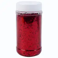 PlayBox: Polvere di glitter rossa in barattolo da 250 grammi