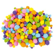 PlayBox: Pom-Pom in colori neon confezione da 500 pezzi