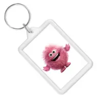 PlayBox: Portachiavi rettangolare trasparente 3,5x6cm 1 pezzo