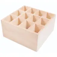 PlayBox: Portamatite in legno con 12 scomparti