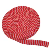 PlayBox: Rotolo di tessuto riempibile rosso-grigio 10m x 3cm