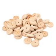 PlayBox: Ruote in legno 50 pezzi 25mm