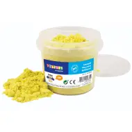 PlayBox: Sabbia modellabile gialla in secchio da 1 kg