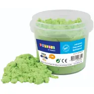 PlayBox: Sabbia modellabile verde in secchio da 1 kg