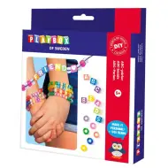 PlayBox: Set creativo per infilare perline con lettere, 440 pezzi