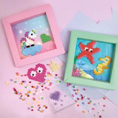 PlayBox: Set creativo per la realizzazione di immagini con perline da stirare - Unicorno immagine 2