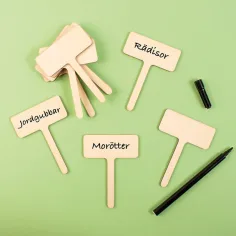 PlayBox: Set di 10 targhette in legno per piantagione immagine 2