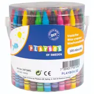 PlayBox: Set di 100 pastelli a cera colorati in scatola