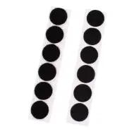 PlayBox: Set di 12 pezzi di velcro autoadesivo nero da 20 mm