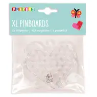 PlayBox: Set di 2 basi per perline da stirare a forma di cuore e farfalla