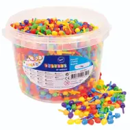 PlayBox: Set di 2700 pezzi di mosaico colorato in secchio da 1 cm