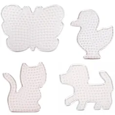 PlayBox: Set di 4 basi a tema animali per perline da stirare MIDI da 5 mm immagine 2