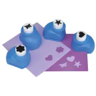 PlayBox: Set di 4 perforatori con cuoricini