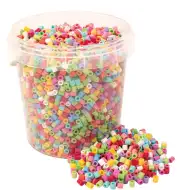 PlayBox: Set di 5000 perline colorate creative MIDI da stirare, 5 mm, in secchiello