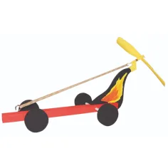 PlayBox: Set di 6 auto in legno fai-da-te con elica immagine 2