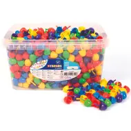 PlayBox: Set di 900 pezzi di mosaico colorato in secchio da 2 cm
