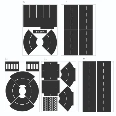 PlayBox: Set di adesivi per strada con 12 fogli di adesivi immagine 2