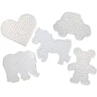 PlayBox: Set di basi XL per perline da stirare - 5 pezzi, forme assortite