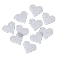 PlayBox: Set di basi a forma di cuore per perline termoadesive MIDI da 5mm, confezione da 10 pezzi