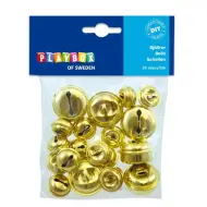 PlayBox: Set di campanelli doro in due dimensioni, 20 pezzi