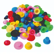 PlayBox: Set di cappelli e berretti in plastica colorata da 144 pezzi