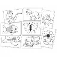PlayBox: Set di carte da cucire colorabili da 48 pezzi