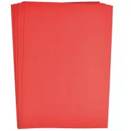 PlayBox: Set di cartoncini rossi formato A4, set da 25 pezzi, 180gr